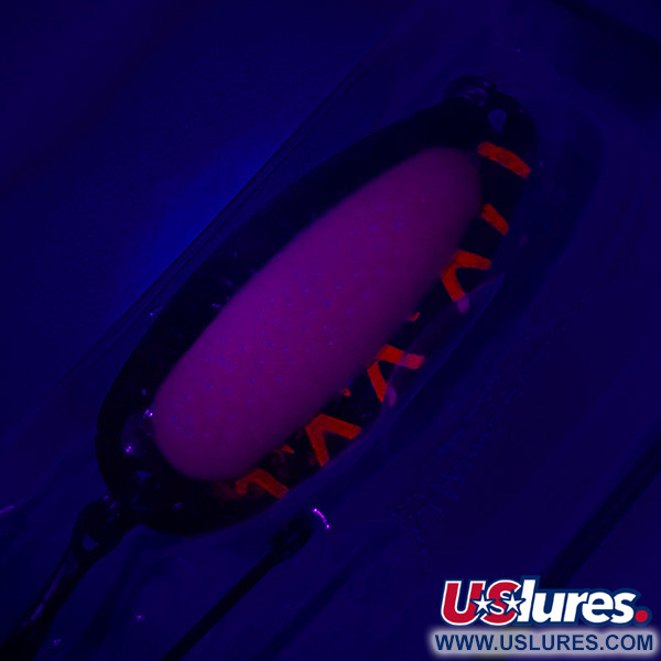  Blue Fox Pixee UV (світиться в ультрафіолеті), карбований нікель/рожевий, 14 г, блесна коливалка (колебалка) #4739