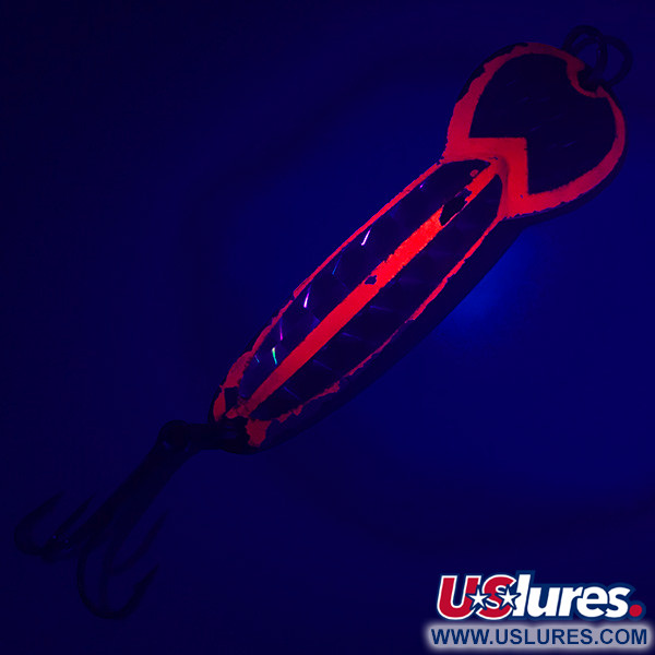  Glen Evans Loco 4 UV (світиться в ультрафіолеті), латунь/червоний UV - світиться в ультрафіолеті, 23 г, блесна коливалка (колебалка) #4745