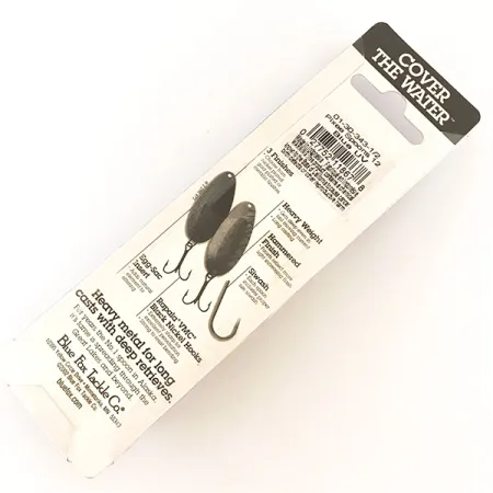 Blue Fox Pixee, карбований нікель/синій, 14 г, блесна коливалка (колебалка) #4748