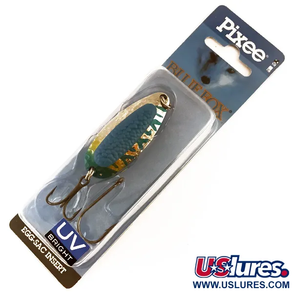  Blue Fox Pixee, карбований нікель/синій, 14 г, блесна коливалка (колебалка) #4748