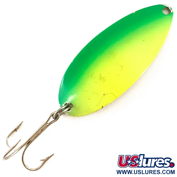  Acme Little Cleo, жовтий/зелений/нікель, 11 г, блесна коливалка (колебалка) #4781