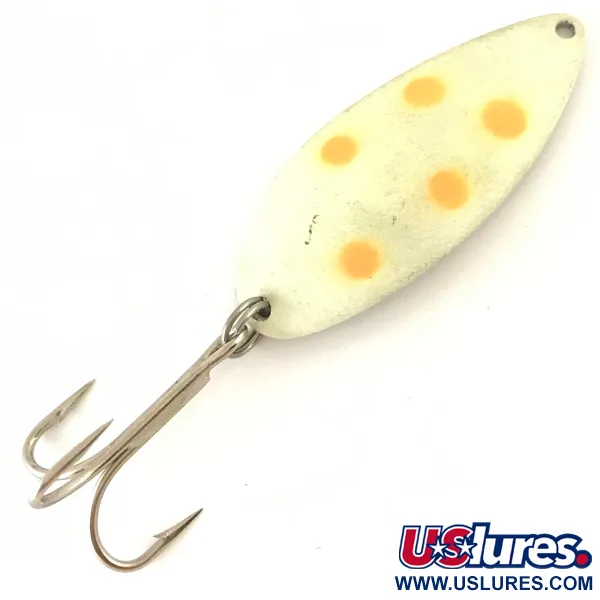  Acme Little Cleo (світиться в темряві), білий Glow - світиться в темряві/нікель, 21 г, блесна коливалка (колебалка) #4789