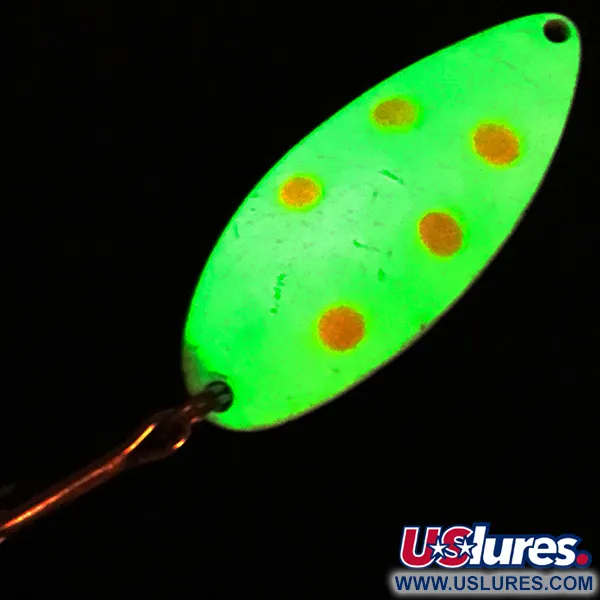  Acme Little Cleo (світиться в темряві), білий Glow - світиться в темряві/нікель, 21 г, блесна коливалка (колебалка) #4789