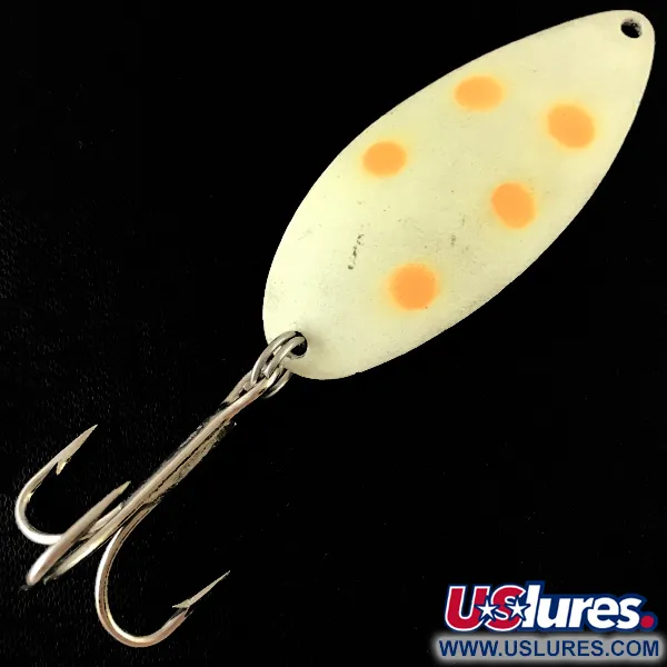  Acme Little Cleo (світиться в темряві), білий Glow - світиться в темряві/нікель, 21 г, блесна коливалка (колебалка) #4789