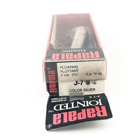 Rapala Jointed J-7, срібло, 4 г, воблер #4792