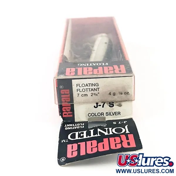 Rapala Jointed J-7, срібло, 4 г, воблер #4792