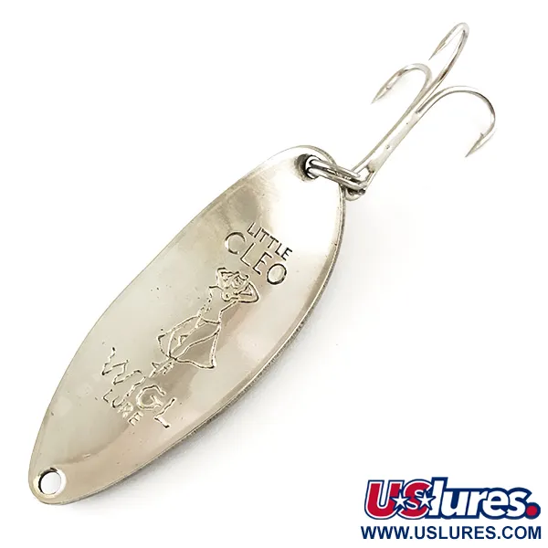 Acme Little Cleo (Hula Girl), нікель/синій/червоний, 14 г, блесна коливалка (колебалка) #4809