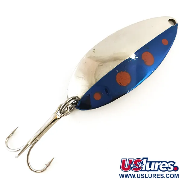 Acme Little Cleo (Hula Girl), нікель/синій/червоний, 14 г, блесна коливалка (колебалка) #4809