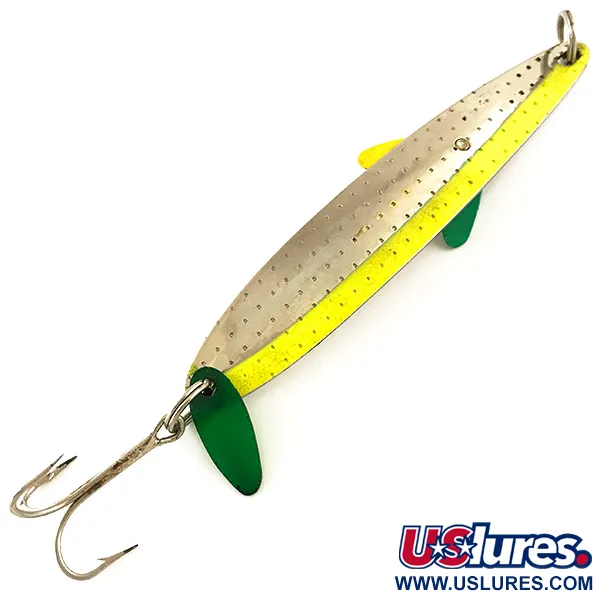 Bay de Noc Bay De Noc Laker Taker UV (світиться в ультрафіолеті), срібло/неоновий жовтий UV - світиться в ультрафіолеті, 21 г, блесна коливалка (колебалка) #4811