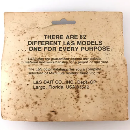 L&S Bait Mirro lure MirrOlure, срібло/червоний, 11 г, воблер #4824