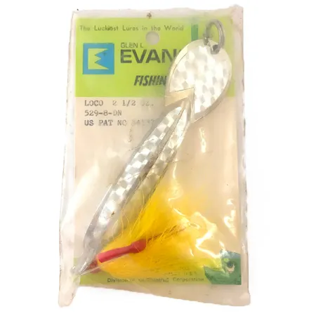 Loco 5 Glen Evans, нікель, 58 г, блесна коливалка (колебалка) #4826