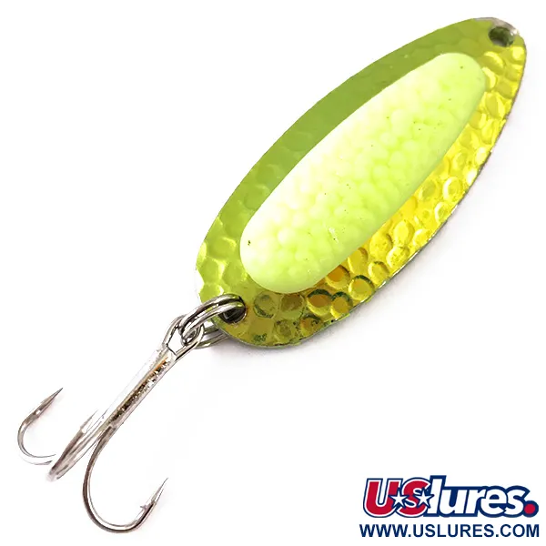  Blue Fox Pixee UV (світиться в ультрафіолеті), Зеленое золото/жовтий, 14 г, блесна коливалка (колебалка) #4842