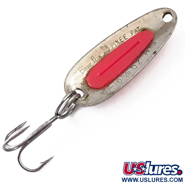  Blue Fox Pixee UV (світиться в ультрафіолеті), карбований нікель/рожевий, 4,5 г, блесна коливалка (колебалка) #4843