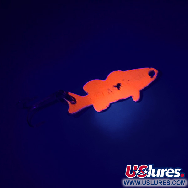  Flash Fish UV (світиться в ультрафіолеті), золото/помаранчевий UV - світиться в ультрафіолеті, 3,4 г, блесна коливалка (колебалка) #4868
