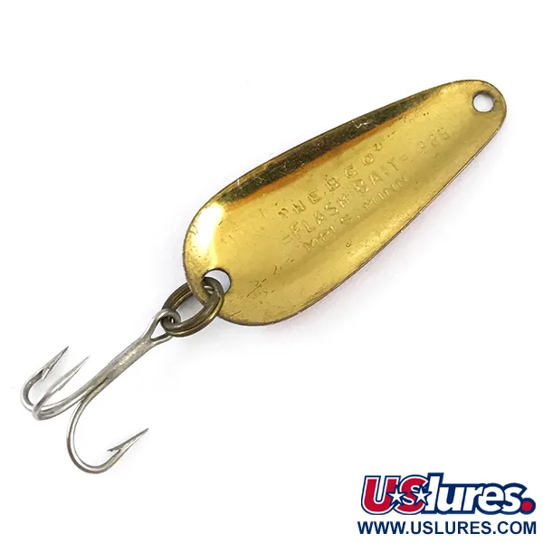  Nebco FlashBait 366, червоний/білий/латунь, 1,9 г, блесна коливалка (колебалка) #4876