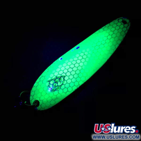 Eppinger Dardevle Cop-E-Cat 7400 UV (світиться в ультрафіолеті), жовтий/зелений/нікель UV - світиться в ультрафіолеті, 14 г, блесна коливалка (колебалка) #4877