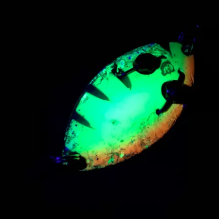 Eppinger Red Eye Spinning UV (світиться в ультрафіолеті), Fire Tiger/латунь, 10 г, блесна коливалка (колебалка) #4883