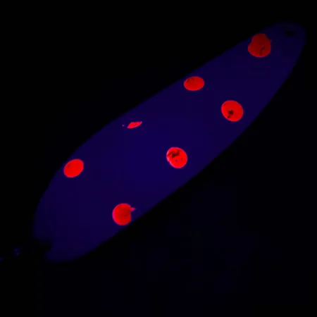 Eppinger Dardevle Cop-E-Cat 7400, білий/нікель/червоний UV - світиться в ультрафіолеті, 14 г, блесна коливалка (колебалка) #4915