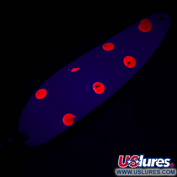 Eppinger Dardevle Cop-E-Cat 7400, білий/нікель/червоний UV - світиться в ультрафіолеті, 14 г, блесна коливалка (колебалка) #4915