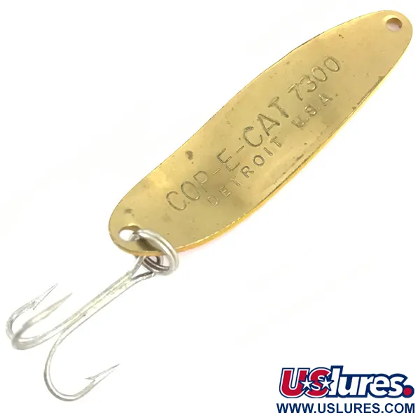 Eppinger Dardevle Cop-E-Cat 7300, червоний/жовтий/латунь, 10 г, блесна коливалка (колебалка) #4916