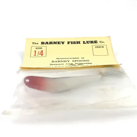 Незачіпляйка Barney Spoon, червоний/білий, 7 г, блесна коливалка (колебалка) #4924