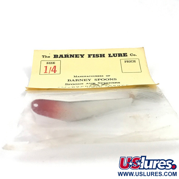 Barney Fish Lure  Незачіпляйка Barney Spoon, червоний/білий, 7 г, блесна коливалка (колебалка) #4924