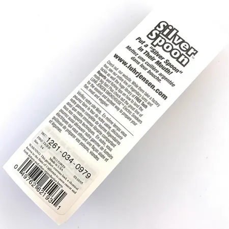 Luhr Jensen Незачіпляйка Silver Spoon UV (світиться в ультрафіолеті), Fire Tiger/срібло, 17 г, блесна коливалка (колебалка) #5796