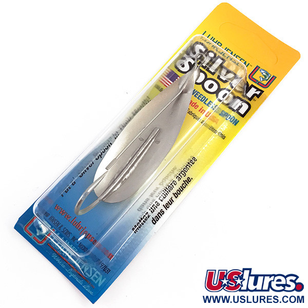 Luhr Jensen Незачіпляйка Silver Spoon UV (світиться в ультрафіолеті), Fire Tiger/срібло, 17 г, блесна коливалка (колебалка) #4938
