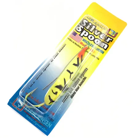 Luhr Jensen Незачіпляйка Silver Spoon UV (світиться в ультрафіолеті), Fire Tiger/срібло, 17 г, блесна коливалка (колебалка) #5796