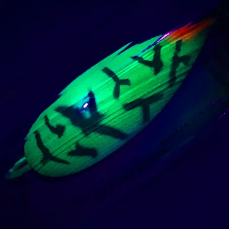 Luhr Jensen Незачіпляйка Silver Spoon UV (світиться в ультрафіолеті), Fire Tiger/срібло, 17 г, блесна коливалка (колебалка) #5796