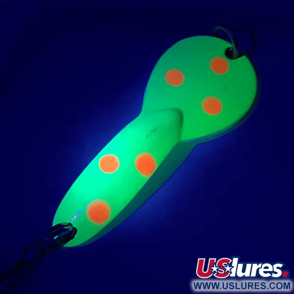  Loco 2 Glen Evans UV (світиться в ультрафіолеті), жовтий/червоний, 7 г, блесна коливалка (колебалка) #4990