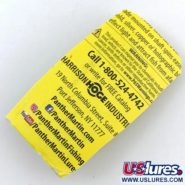  Panther Martin 4 UV (світиться в ультрафіолеті), райдужна форель, 4 г, блешня оберталка (вертушка) #4996