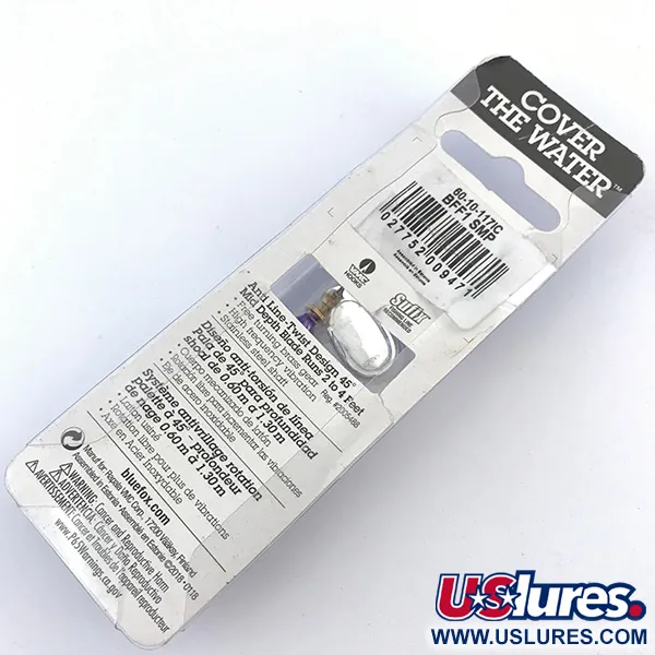  Blue Fox Super Vibrax 1, срібло, 4 г, блешня оберталка (вертушка) #5003