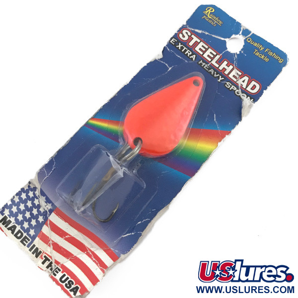 Rainbow Plastics Steelhead UV (світиться в ультрафіолеті), неоновий помаранчевий, 14 г, блесна коливалка (колебалка) #5004