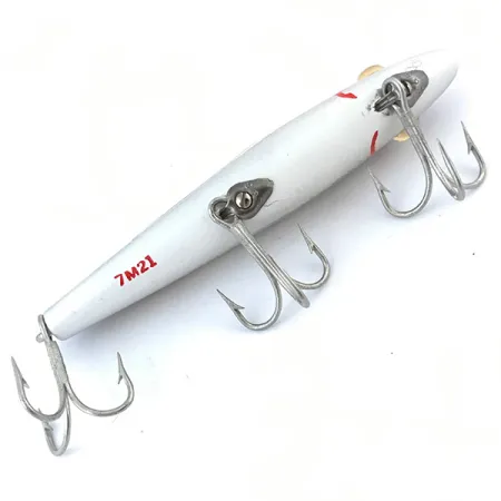 L&S Bait Mirro lure MirrOlure Bass-master model 7M21, срібло/чорний/червоний, 11 г, воблер #5020