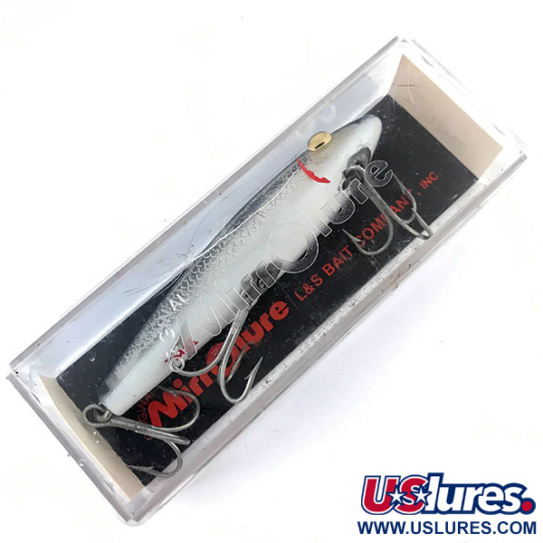 L&S Bait Mirro lure MirrOlure Bass-master model 7M21, срібло/чорний/червоний, 11 г, воблер #5020