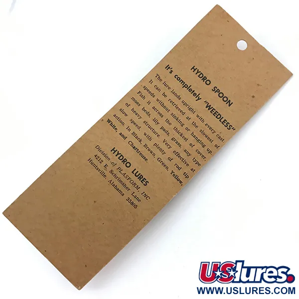 Hydro Lures ​Незачіпляйка Hydro Spoon, зелений/чорний/жовтий, 17 г, воблер #14442