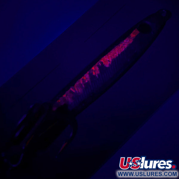 Luhr Jensen Deep Stinger UV (світиться в ультрафіолеті), Карбоване срібло/рожевий, 21 г, блесна коливалка (колебалка) #5108