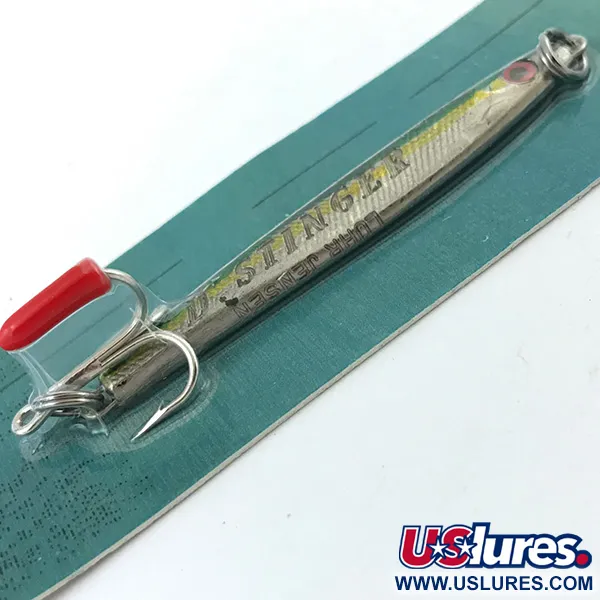 Luhr Jensen Deep Stinger, срібло/зелений, 21 г, блесна коливалка (колебалка) #5052