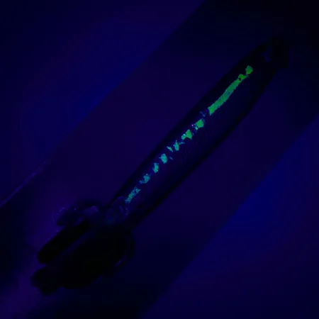 Luhr Jensen Deep Stinger, срібло/зелений UV - світиться в ультрафіолеті, 21 г, блесна коливалка (колебалка) #6266