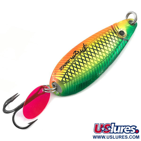  Key Largo Syco Spoon UV (світиться в ультрафіолеті), райдужна рибка, 14 г, блесна коливалка (колебалка) #5107