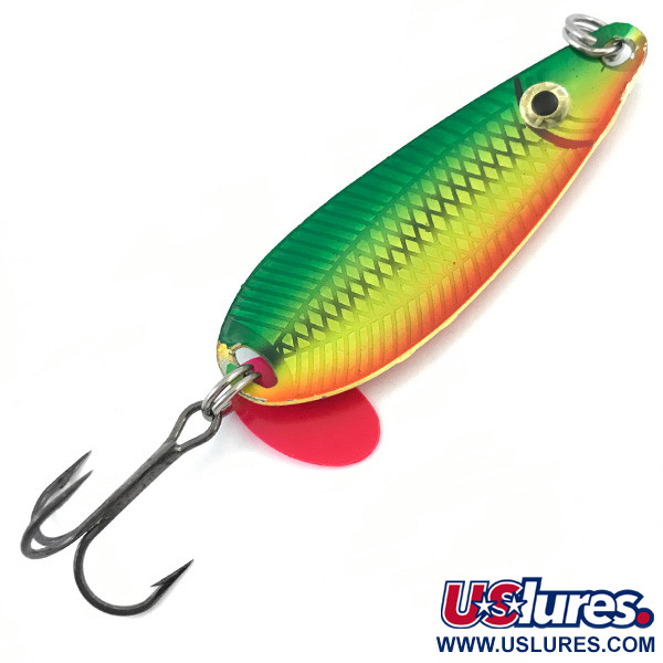  Key Largo Syco Spoon UV (світиться в ультрафіолеті), райдужна рибка, 14 г, блесна коливалка (колебалка) #5792