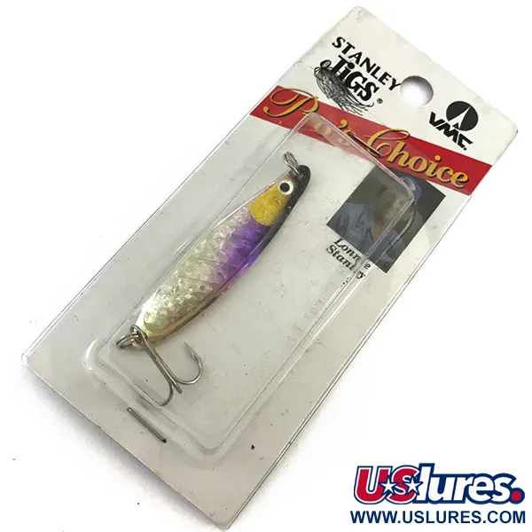  Stanley Jigs, срібло/фіолетова голограма, 9 г, блесна коливалка (колебалка) #5062