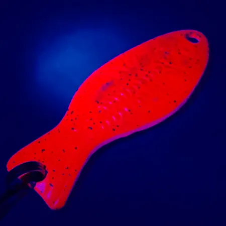 Al's gold fish UV (світиться в ультрафіолеті), неоновий рожевий UV/нікель, 4,5 г, блесна коливалка (колебалка) #5077
