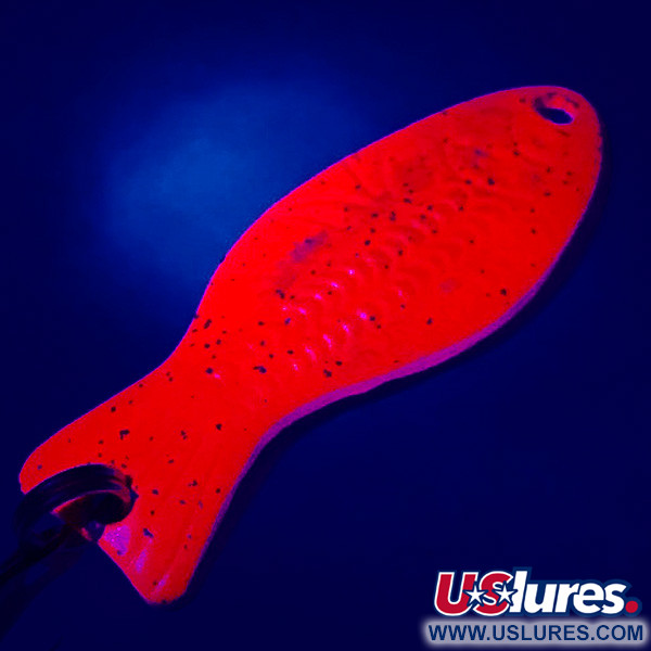  Al's gold fish UV (світиться в ультрафіолеті), неоновий рожевий UV/нікель, 4,5 г, блесна коливалка (колебалка) #5077