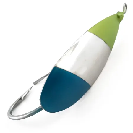 Незачіпляйка Johnson Silver Minnow, нікель/синій/зелений, 12 г, блесна коливалка (колебалка) #5078