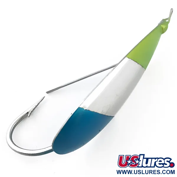  Незачіпляйка Johnson Silver Minnow, нікель/синій/зелений, 12 г, блесна коливалка (колебалка) #5078