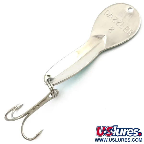 Acme Dazzler #2, нікель/зелений, 7 г, блесна коливалка (колебалка) #5096