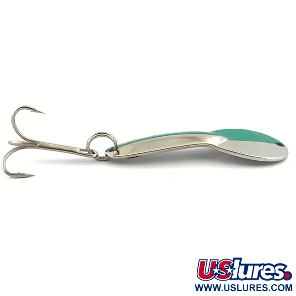 Acme Dazzler #2, нікель/зелений, 7 г, блесна коливалка (колебалка) #5096