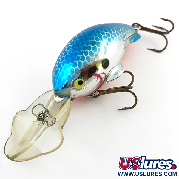  Luhr Jensen BRUSH BABY UV (світиться в ультрафіолеті), блакитний/срібло/помаранчевий UV - світиться в ультрафіолеті, 12 г, воблер #5097